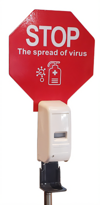 Touchless Freestanding Hand Sanitizer Dispenser, 1000 mL, Battery Operated
