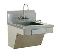 Eagle Group ADA Wall-Mount Stainless Steel Hand Wash Sink with 14 x 16 x 5-Inch Bowl, Faucet, Soap Dispenser, and Paper Towel Dispenser