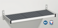 Fermod Solid Wall-Mounted Shelving Unit with Removable Polymer Inserts, 42 in. W x 18 in. D