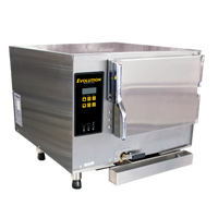 AccuTemp Connected Evolution E32403E110 3-Pan Boilerless Countertop Convection Steamer, 11 kW, 240V, 3-Phase