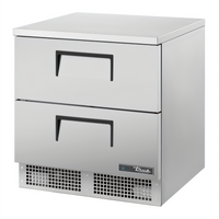 Single-Section 32-Inch Worktop Refrigerator with 2 Drawers, Self-Contained, Front Breathing