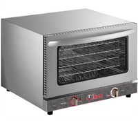IKON Cooking Half-Size Countertop Electric Convection Oven, 1.5 Cu. Ft., Manual Controls