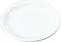 Sierrus™ 7-1/4-Inch White Melamine Narrow Rim Salad Plate