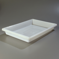 StorPlus™ Stackable White Polyethylene Food Storage Box, 5 Gallon, 26 x 18 x 3.5 Inches
