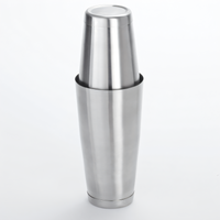 American Metalcraft 2-Piece Weighted Boston Shaker Set, Stainless Steel, 18 oz. and 28 oz.