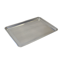 Full-Size Perforated Aluminum Bun Pan / Sheet Pan, 18 x 26 Inches, 20 Gauge