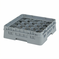 Cambro Camrack Full-Size 20-Compartment Glass Rack, Soft Gray