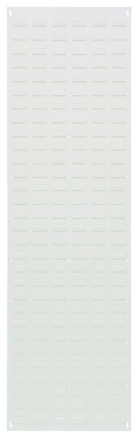 Quantum Wall-Mounted Louvered Panel Starter Unit, 18 x 61 Inches, Oyster White Enamel