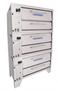 Bakers Pride Super Deck Series Triple-Deck Gas Pizza Deck Oven, 36 Inch x 34-1/2 Inch Bake Deck