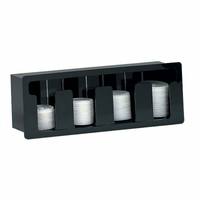 Built-In 4-Section Lid Organizer, Gloss Black Acrylic