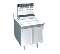 La Rosa Utility Stand Beverage Dispenser Housing, Enclosed Base, 28 x 28 Inches