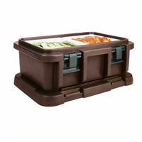 Cambro Ultra Pan Carrier Top-Loading Insulated Food Pan Carrier for 1 Full-Size or Fractional GN Pan Up to 6 Inches Deep, Dark Brown