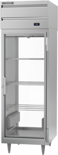 Beverage-Air P Series Top Mount Pass-Thru Glass Door Warming Cabinet, 1 Section, 21.5 Cu. Ft.