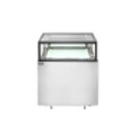 Omcan 36-Inch Flat Top Refrigerated Bakery Display Case, 9.6 Cu. Ft., Stainless Steel, Straight Glass Front and Sides