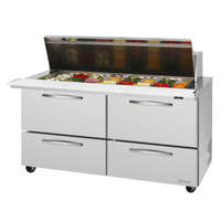 Turbo Air PRO Series 60-Inch Stainless Steel Mega Top Sandwich/Salad Prep Table with 4 Drawers