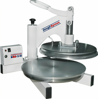 DoughXpress Manual Dual-Heat Pizza Dough Press, 18-Inch Capacity