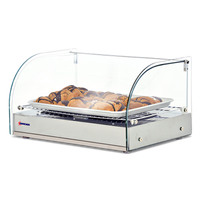 Countertop Full-Service Hot Food Display Warmer with Curved Glass, 25 L