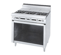 Jade Range Titan JTRH-1ST 12-Inch Heavy Duty Gas Range with Open Burner & Hot Top