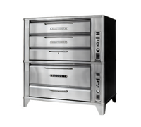 Blodgett 981-951 Two-Section Three-Deck Gas Deck Oven with 42 x 32 Inch Deck Interiors