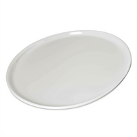 Stadia 9-Inch Round Narrow Rim Melamine Salad Plate, Greige