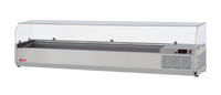Turbo Air E-Line 72-Inch Countertop Refrigerated Salad Prep Table with Clear Hood
