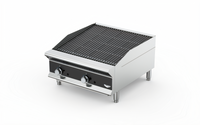 Vollrath CBGMD-12 12-Inch Medium-Duty Countertop Gas Charbroiler, Radiant, Stainless Steel