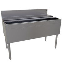 Glastender IBB-48 Underbar Stainless Steel Ice Bin with Sliding Cover, 48