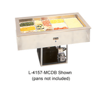La Rosa Refrigeration 6-Pan Drop-In Self-Contained Refrigerated Cold Pan, 3-Inch Recessed