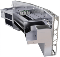 Glastender MD Modular Bar Die with 300 Series Stainless Steel Bartender-Side Finish