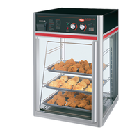 Hatco Flav-R-Savor Tall 1-Door Countertop Hot Food Holding and Display Cabinet with 4-Tier Pan Rack, Motorless