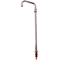 Deck-Mount Elevated Swing Nozzle with 6-Inch Swing and 21-Inch Chrome-Plated Riser