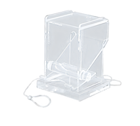 Clear Acrylic Countertop Toothpick Dispenser with Nylon Security Line