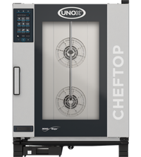 UNOX ChefTop MIND.Maps Plus 10-Tray Countertop Electric Combi Oven, Left-to-Right Door Opening, 240V/208V 3-Phase