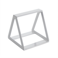 American Metalcraft 5-Inch White Rubberized Display Wedge