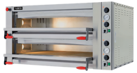 Fuoco Series 43-Inch Wide Double-Chamber Electric Deck Pizza Oven with Mechanical Controls