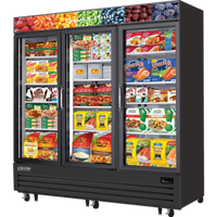 Everest Refrigeration EMGF69B Glass Door Merchandisers