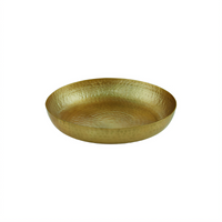 American Metalcraft Gold Hammered Aluminum Seafood Tray, 12-Inch Round, 80 oz.
