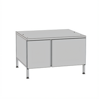 RATIONAL Stand IV Stationary Oven Stand with Hinged Doors for iCombi 6- and 10-Full Size Classic/Pro