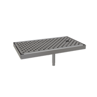 Glastender Surface Mount Stainless Steel Drain Pan, 14 Inch W x 8 Inch D