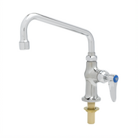 Single Pantry Deck-Mount Faucet with 8-Inch Swivel Spout and Lever Handle