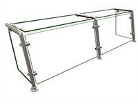 Hatco Flav-R-Shield EP21-06012 Full-Service Pass-Over Sneeze Guard, 2-Bay, 60 Inch Wide