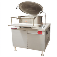 Crown DMT-40 40 Gallon Direct Steam Tilting Kettle with Cabinet Base