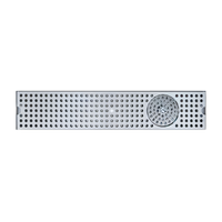 Micro Matic 45-Inch x 5-Inch Surface-Mount Stainless Steel Drip Tray Trough with Integral Glass Rinser