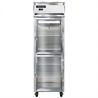 Continental Refrigerator 1FSNSAGDHD One-Section Shallow Depth Display Freezer with Half Hinged Glass Doors
