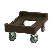 Cambro Camdolly Open Frame Food Carrier Dolly, 300 lb Capacity, Dark Brown