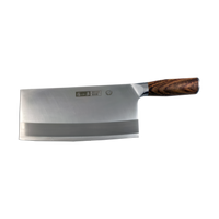 Zhang Xiao Quan Large Meat Cleaver, Forged Triple-Layer Stainless Steel, 9 x 4-1/2 Inch Blade