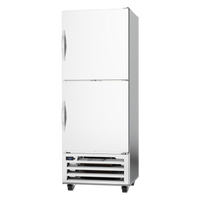 Beverage-Air 1-Section Pass-Thru Reach-In Refrigerator with 4 Solid Half Doors, Bottom-Mounted, 18.38 Cu. Ft.