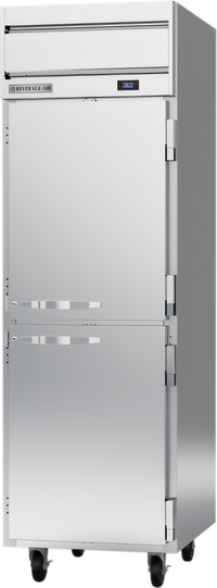 Beverage-Air Horizon Series 1-Section Top Mount Reach-In Refrigerator with 2 Half Solid Doors, 21.17 Cu. Ft.