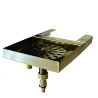 Top Shelf DRR6 Undercounter Glass Rinser with Stainless Steel Drip Pan