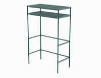 Metro Super Erecta Pro 48-Inch x 24-Inch Food Locker Housing Unit with 2 Overhead Shelves